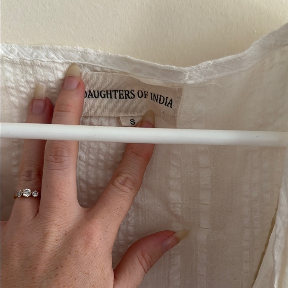 DOA UMA maxi White Wrap Dress - Picture 6 of 9